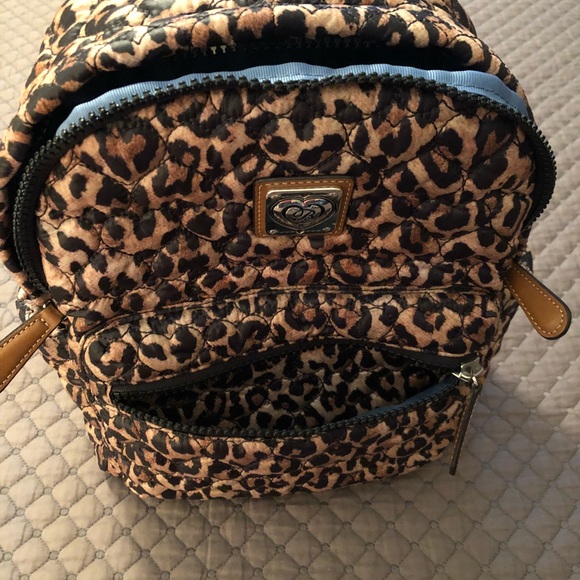 brighton leopard backpack